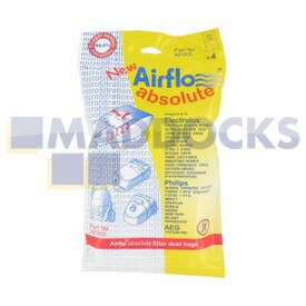 No Longer Available. Order 46-VB-201H [Compatible for Airflo AF905 'Absolute Electrolux S-Bag' SMS Bags (Pack of 4)]