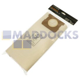 Genuine Original Titan TTB775VAC 20Ltr, TTB776VAC 30Ltr, TTB351VAC 20Ltr, TTB430VAC 30Ltr Bolsas de papel para aspiradora en seco y húmedo (Paquete de 5)