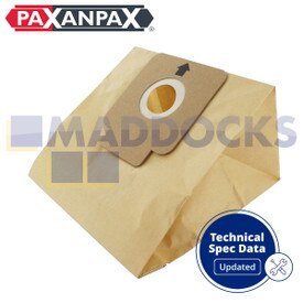 Bolsas de papel compatibles con modelos VB295 'Hoover Freespace & Flash ' (paquete de 5)