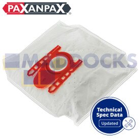 Compatible con VB351H4RP para Bosch Siemens 'Type D, E, F, G, H' Activa, Alpha, Kids & Fun, Super VS Series Kit de filtros y bolsas de SMS en caja (paquete de 4 + 1)