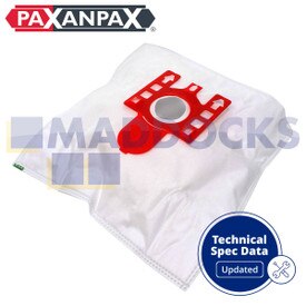 Bolsas sintéticas SMS compatibles con modelos VB375H4 Miele FJM & H (paquete de 4+2)