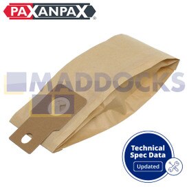 Bolsas de papel para polvo compatibles con modelos VF453 ‘Panasonic MC-E40 Upright ’ (paquete de 5)