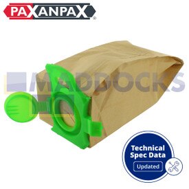 Bolsas de papel compatibles con modelos VB481 Sebo Dart, Felix (paquete de 5)