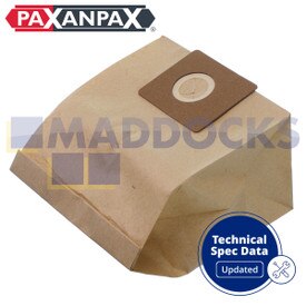 Bolsas de papel para polvo compatibles con modelos VB649 ‘Morphy Richards / Blomberg’ (paquete de 5)