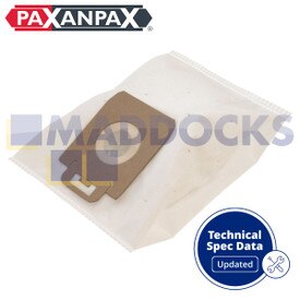 Bolsas de papel compatibles con modelos VB689 'Nilfisk Power & Allergy Plus' (paquete de 5)