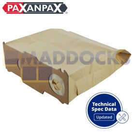 Bolsas de papel compatibles con modelos VB802 Vorwerk Kobold VK130 & VK131 (paquete de 5)