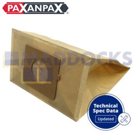 Bolsas de papel compatibles con modelos VB805 LG V3300, Tesco VC108 (paquete de 5)