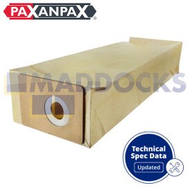 Bolsas de papel compatibles con modelos VB818 Nilfisk GU455 (paquete de 5)