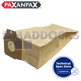 Bolsas de papel compatibles con modelos VB821 Karcher CV30 (paquete de 5)
