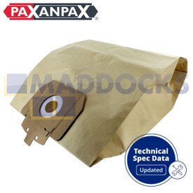 Bolsas de papel compatibles con modelos VB823 Taski Vento 8 (paquete de 5)