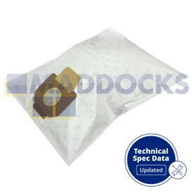 VB841 compatible para Makita 446L, VC2000, VC3000, bolsas de microfibra SMS para aspiradoras serie 9000 (paquete de 5)