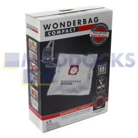 Bolsas para aspiradora originales sintéticas de microfibra para modelos Wonderbag Compact Universal 3L (paquete de 5)