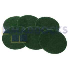 Discos verdes original para modelos de pulidoras Electrolux (VD45) (paquete de 6)
