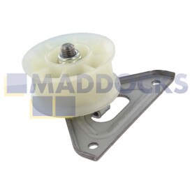 Abrazadera y polea de control original para modelos Ariston ADE, ALE, AS, ASL; Hotpoint CTD; Indesit IS, ISL