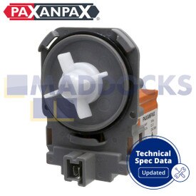 Base de bomba de salida de drenaje universal (fijación con tornillo y giro, conexión doble, terminales mirando hacia delante posicionados en la parte inferior, 220V-240V, 50Hz)