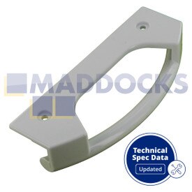 Tirador de puerta blanco compatible con modelos Bosch KD, KG, KS