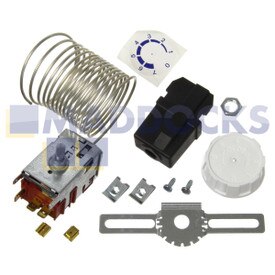 Kit de termostato original para modelos Danfoss 5 para neveras de helados y congeladores sin señal y con capilar de 2,3m (077B7005)