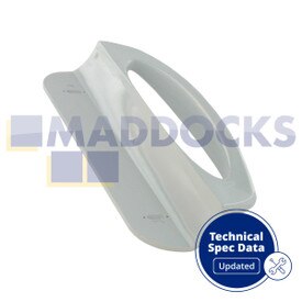 Tirador de puerta de frigorífico de plástico blanco compatible con múltiples modelos de AEG, Brandt, Electrolux, Frigidaire, Tricity Bendix, Zanker, Zanussi