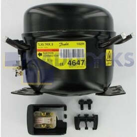 No Longer Available. Order 53-EL-15 [Danfoss TLX5.7KK.3 (4647) Compressor (R600, 1/8HP)]