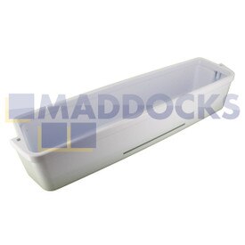 Soporte de estante para botelas de plástico blanco original para múltiples modelos de Whirlpool ART, ARL, APFF, TKR, UC (425mm x 110mm x 90mm)