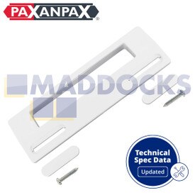 Tirador de frigorífico universal blanco (90mm a 170mm)