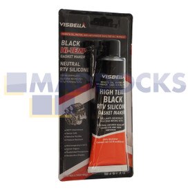Junta de alta temperatura de silicona RTV negra de Visbella para modelos V363 para temperaturas de hasta 315°C/600°F (85g)