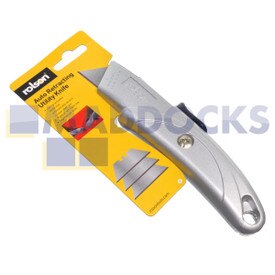 Cuchillo utilitario de seguridad autorretráctil original genuino de Rolson Tools