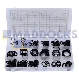 Kit de clasificación de juntas tóricas original de Rolson Tools (225 piezas)