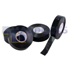 Cinta aislante negra original de Rolson Tools, 4 piezas (19mm x 33m)