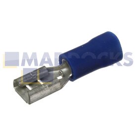 Terminal pulsador hembra azul universal (paquete de 100)