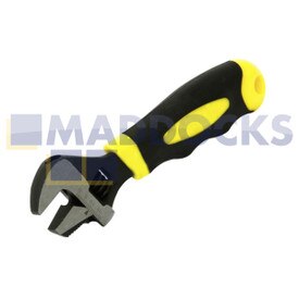 Llave de tubo ajustable industrial con boca ancha, 2 en 1, original de Rolson Tools