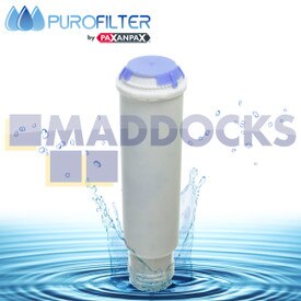 Filtro de agua compatible con modelos AEG, Bosch, Gaggenau, Krups, Siemens Claris de rosca blanco para máquina de café