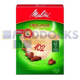 Genuine Original Melitta 102 Brown Coffee Filter Papers (Pack of 40)
