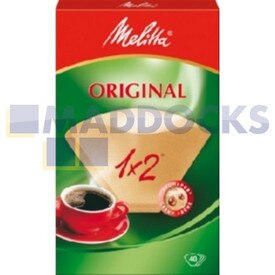 No Longer Available. Order 65-UN-77 [Genuine Original Melitta 1x2 Melitta Brown Coffee Filter Papers Mechandising Strip (Pack of 40)]