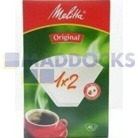 No Longer Available. Order 65-UN-77 [Genuine Original Melitta 1x2 White Coffee Filter Papers (Pack of 40)]