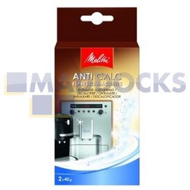 Genuine Original Melitta 'Anti Calc' Espresso Machine Descaler (2x40g)
