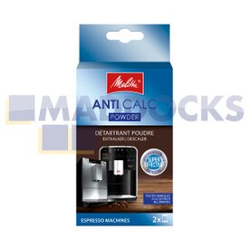 Original auténtico, Melitta, sobres desincrustantees para máquina expreso (paquete de 2 x 40g)