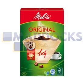 Original auténtico, Melitta tipo Original 1x4 Aromapor, filtros de café (paquete de 80)