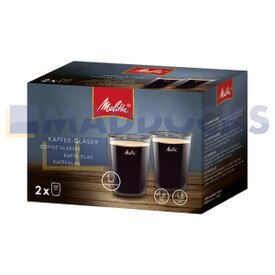 Genuine Original Melitta Café de vidrio de doble pared (paquete de 2, 200 ml)