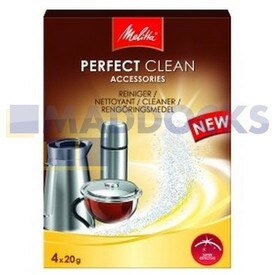 No Longer Available. Discontinued [Genuine Original Melitta 'Perfect Clean' Tea & Coffee Machine Cleaner (Pack of 4 x 20g Sachets)]