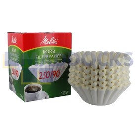 Filtros de café de papel originales para modelos Melitta 90 (paquete de 250)