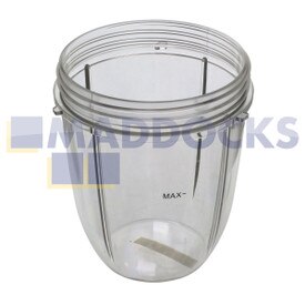 Compatible con NutriBullet 600W, 900W tipo vaso de licuadora pequeña taza jarra (18 oz / 500 ml)