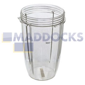 Compatible con NutriBullet 600W, 900W tipo vaso de licuadora mediana taza jarra (24 oz / 700 ml)