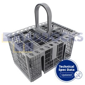 Cestillo para cubiertos gris original para modelos Indesit, Hotpoint FDF, FDL, LBF, LKF, LFT, LFSA