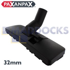 Boquilla para suelos de grado industrial con un solo pedal de plástico negro universal (32mm x 270mm)