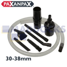 Minikit de conexión para aspiradoras universal: ideal para la limpieza de elementos delicados, pequeños y valiosos y trabajos más complicados como teclados de ordenador (30mm-38mm)