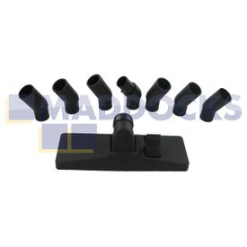Kit de cabezal para suelo combinado de plástico negro con codos intercambiables 30-32-35-37-Philips-Hoover