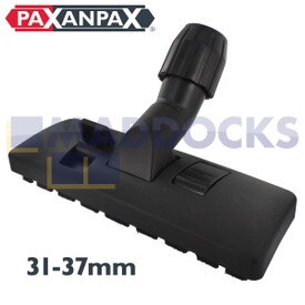 Cabezal para suelos de doble pedal de adaptación múltiple de plástico negro universal (30mm-37mm)