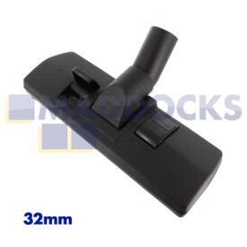 Cabezal para suelos de pedal doble de plástico negro universal original para modelos Wessel-Werk (32mm) 