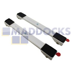 Carritos para mover electrodomésticos universales con freno de pie y capacidad de carga de 280Kg (paquete de 2)